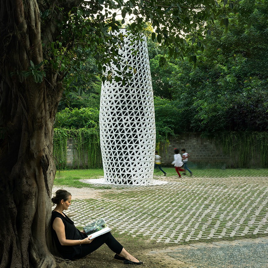 Studio Symbiosis Architects представила свое творение — башню очистки воздуха VERTO